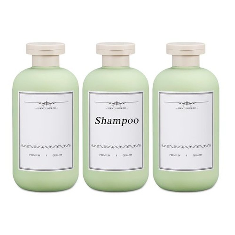UMETASS 6.8oz Travel Bottles for Toiletries, Empty Plastic Squeeze Bottles with Flip Cap, Lotion Container for Toiletries (3 Pack, Green)