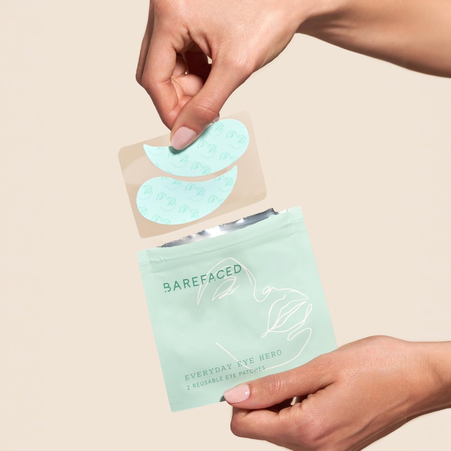Barefaced Everyday Eye Hero Reusable Silicone Eye Patches for Under-Eye Puffiness, Fine Line Smoothing
