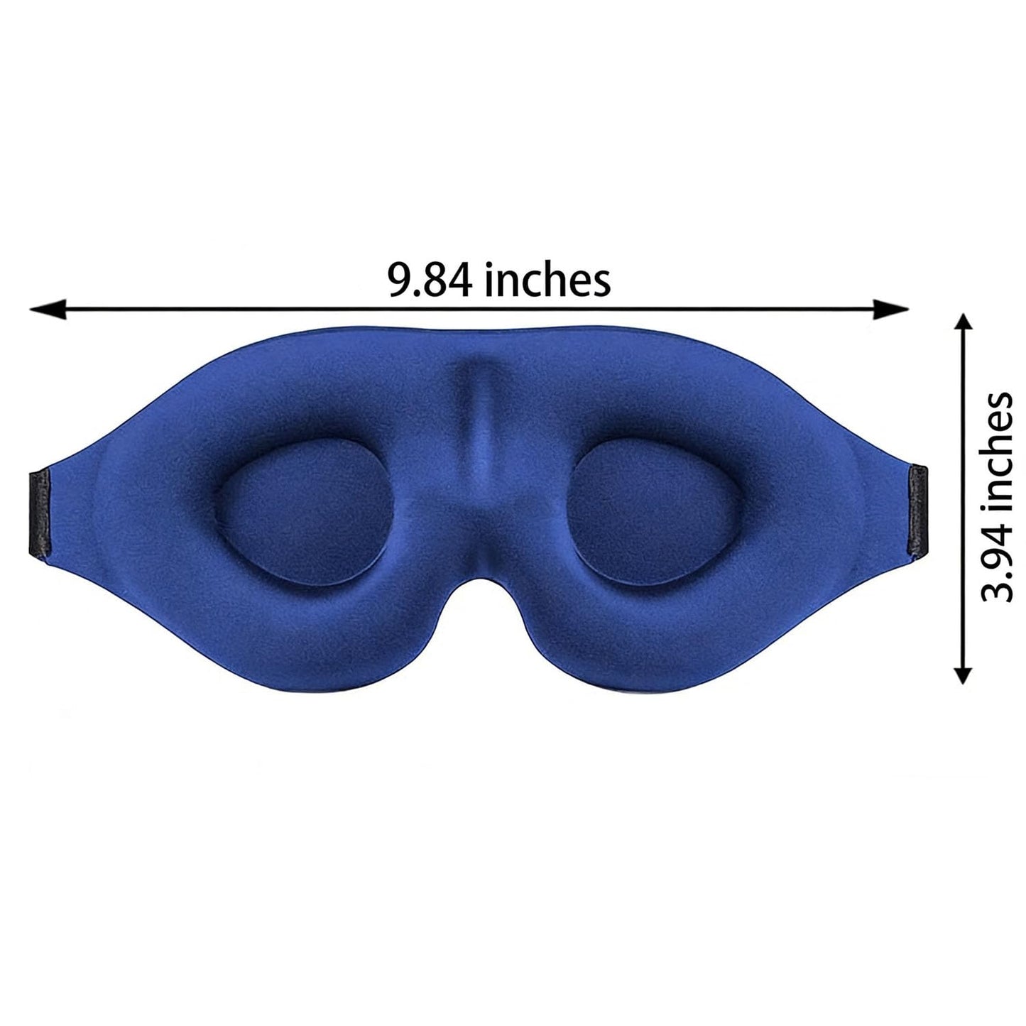 GIGGSKZE 2 Pack Sleep Mask for Side Sleeper, Blackout 3D Eye Mask for Sleeping, Night Blindfold for Men Women (Royal Blue)