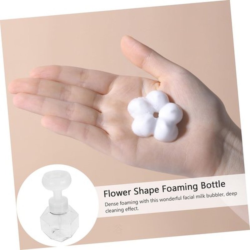 HOLIDYOYO Sparkling Bottle Facial Bottle Empty Shampoo Bottle Bathroom Lotion Dispenser Foam Soap Bottles Refillable Foaming Bottle Foam Dispenser Bubble Transparent Top Pp Material
