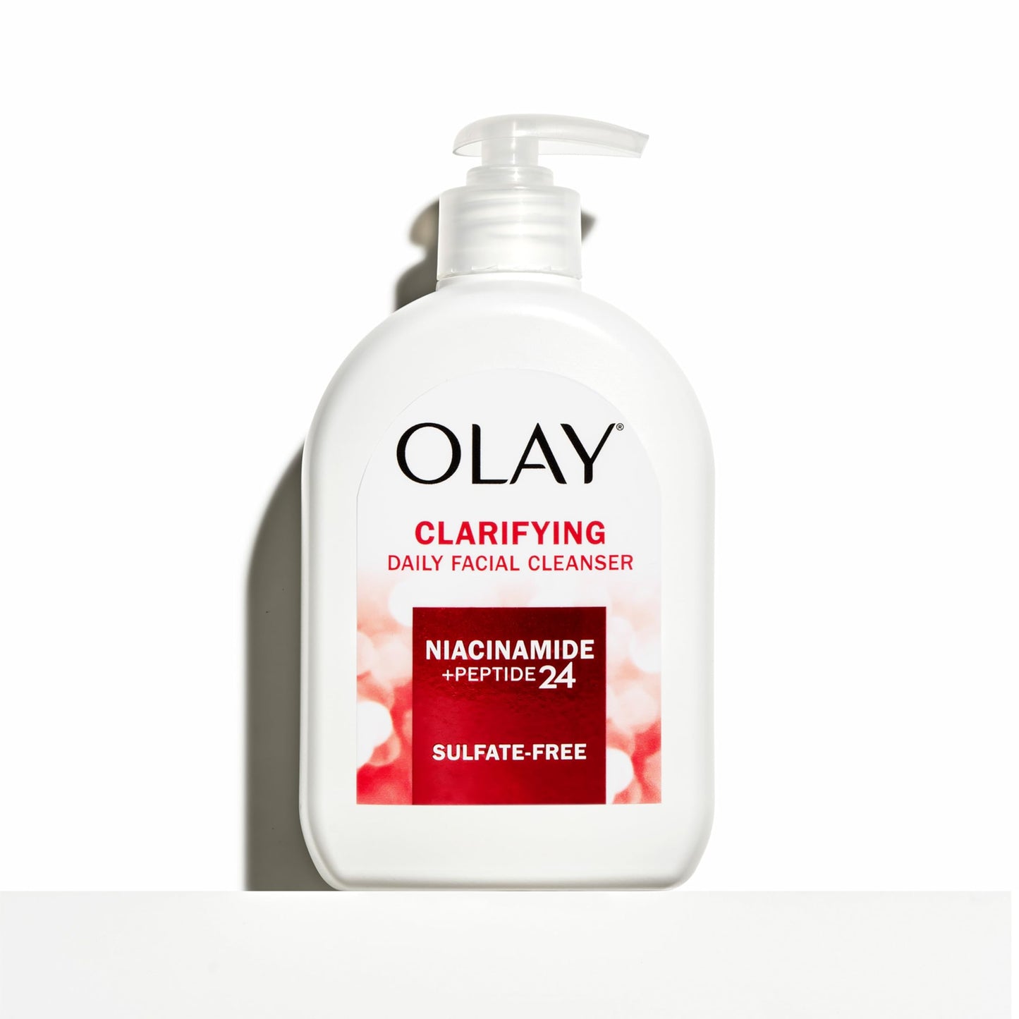Olay Face Wash,Daily Facial Cleanser with Niacinamide,Peptides & Glycerin - Clarifying,Refreshes Skin Surface,Refines Appearance of Pores - Sulfate-Free,Paraben-Free,Oil-Free,16 Oz,(Pack of 2)