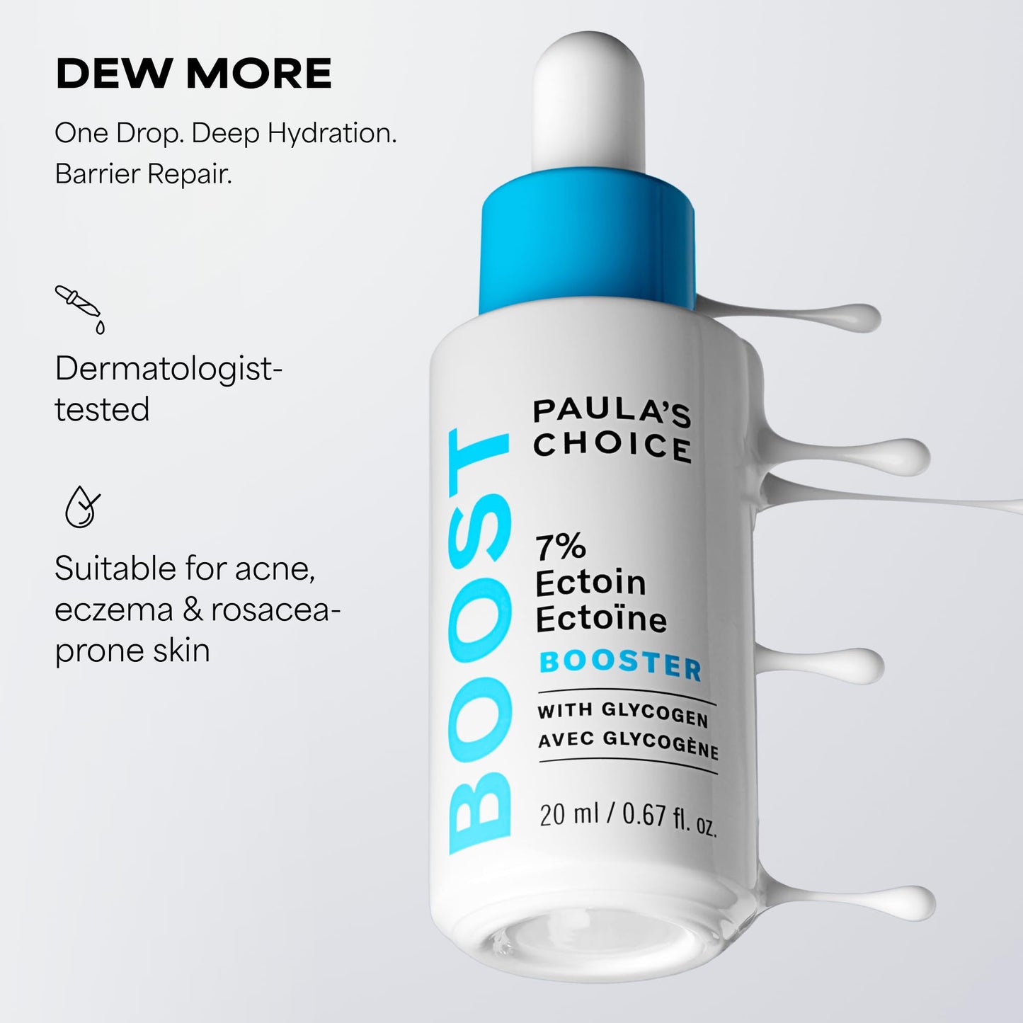 Paula's Choice 7% Ectoin + Hyaluronic Acid Hydrating Face Serum, 0.67 Fl Oz