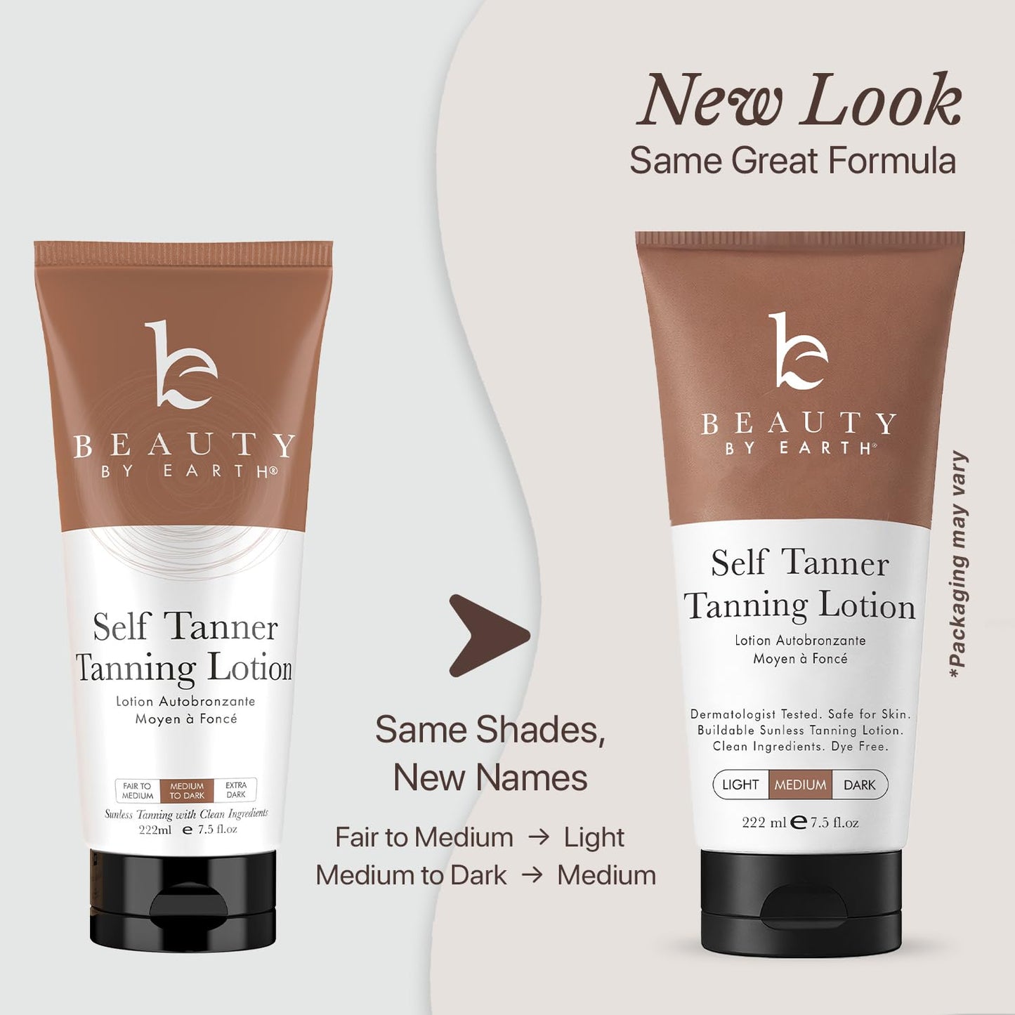 Self Tanner Face & Body - With Organic Aloe Vera & Shea Butter, Sunless Tanning Lotion, Bronzer Buildable Light, Medium or Dark Tan, Fake Tan Self Tanners Best Sellers, 7.5oz (body) 3oz (face)