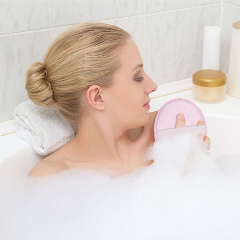 Boao 6 Pieces Bath Shower Pouf Sponge Mesh Pouf Shower Ball Exfoliating Body Sponge Pad Shower Scrubber Ball Shower Glove with Flower Bath Ball (Multi-Color)