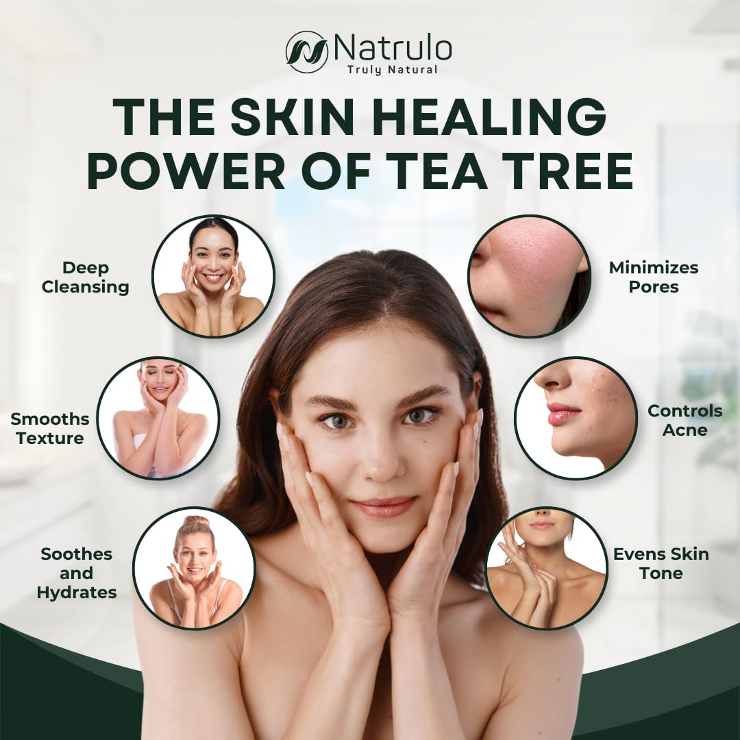 Tea Tree Soap – Natural Defense Tea Tree Oil Wash Bar for Face & Body – Remedy Soap Fights Acne, Skin Irritation, and Prevents Breakouts – Deeply Cleansing, Hydrating Cleanser for Calm, Fresh Skin