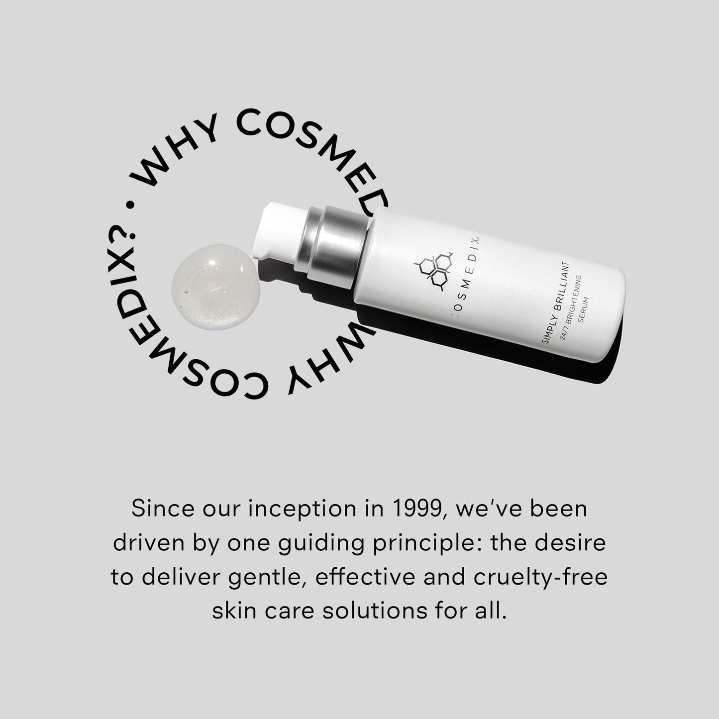COSMEDIX Simply Brilliant 24/7 Brightening Face Serum - Firming Skin Care