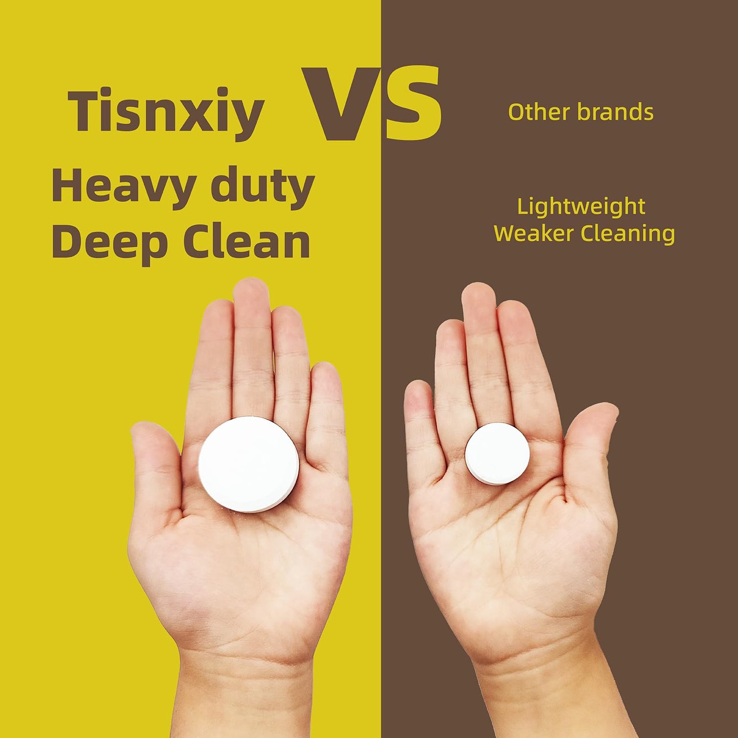 Tisnxiy Coffee Maker Cleaner & Descaler Tablets - 24 Count - Compatible with Deep Cleaning and Descaling for All Coffee Makers - XL Tablets-Removes Limescale-Deep Cleans