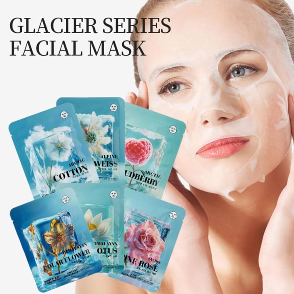 DR.EMMET 12 Pack Hydrating Face Masks, Brightening & Firming Facial Sheet Masks, Moisturizing Spa Skincare for a Revitalized Look, Helps Improve Skin's Appearance
