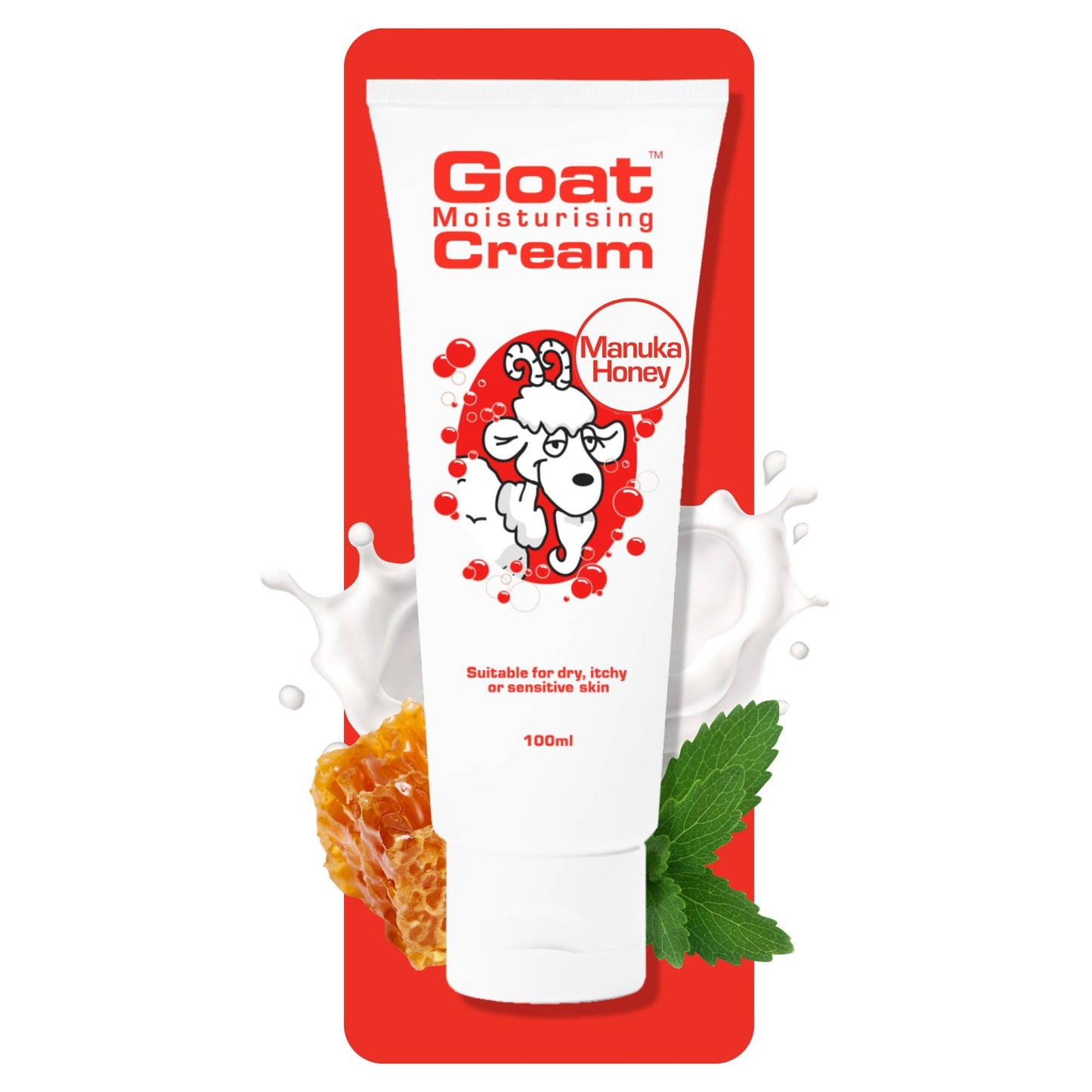 Goat Milk Moisturizing Hand & Body Cream 100ml - Manuka Honey