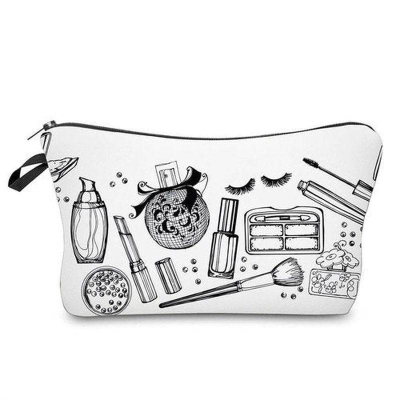 LOOMILOO Cosmetic Bag for Women, Adorable Roomy Makeup Bags Travel Water Resistant Toiletry Bag Accessories Organizer (L2-55244)