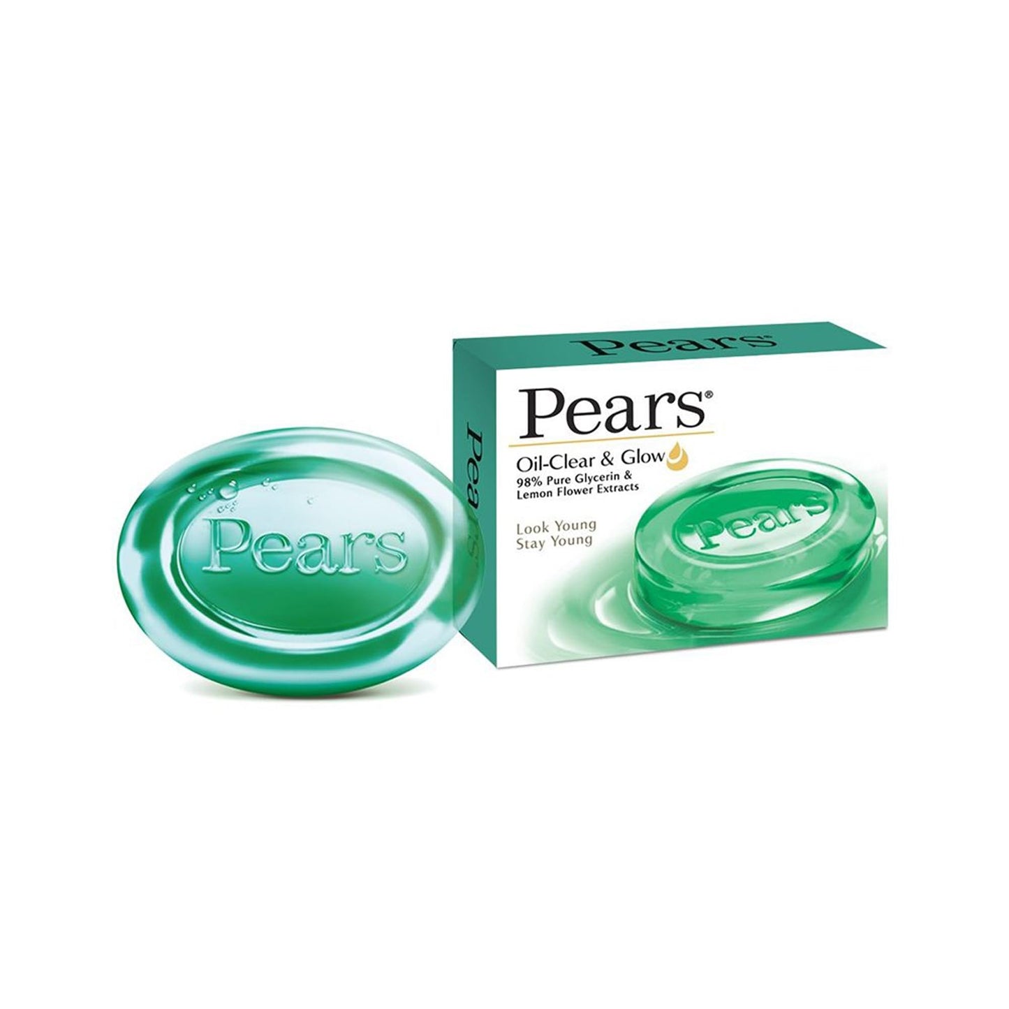 Pears Oil-Clear & Glow Soap with Lemon Flower Extract, 3 x 75g