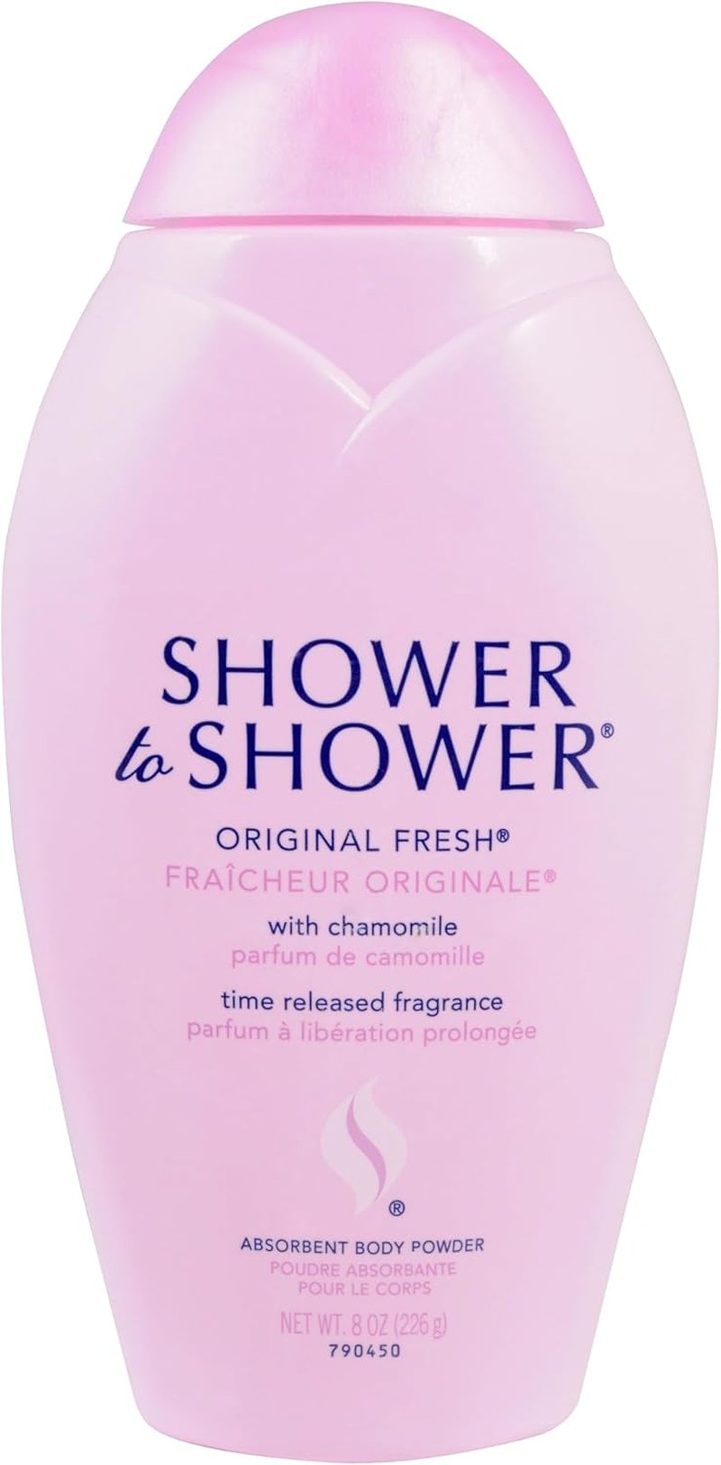 Shower to Shower Body Powder - Talc-Free Chamomile Formula for Men & Women | 8 Ounce, Sweat Absorbing, Prevents Chafing & Odor