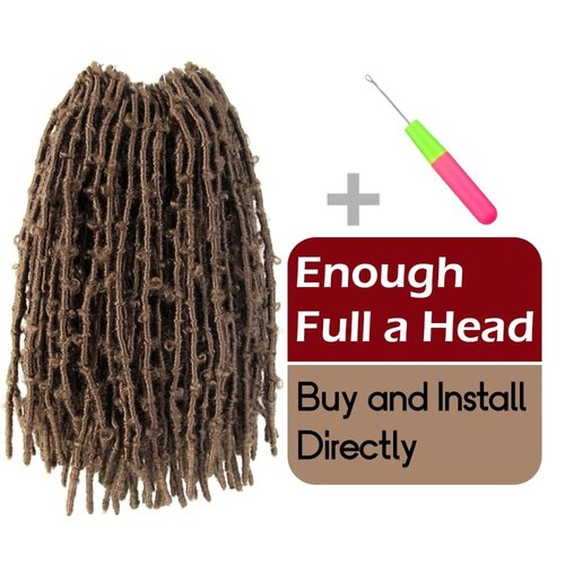 BOHOBABE Butterfly Crochet Locs 10 Inch 6 Packs Pre Looped Crochet Butterfly Locs 10 In Short Distressed Butterfly Locs Crochet Hair (10 Inch, 27#)