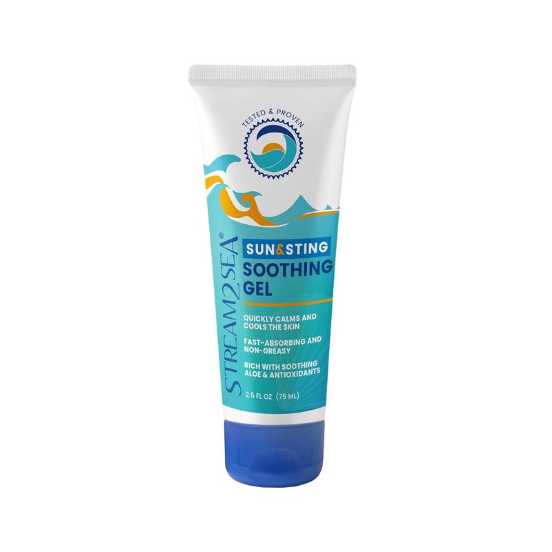 Sun & Sting Soothing Gel - After-Sun Care for Sunburn, Insect Bites & Jellyfish Stings | Antioxidant Blend with Aloe & Green Tea, 2.5 Fl Oz