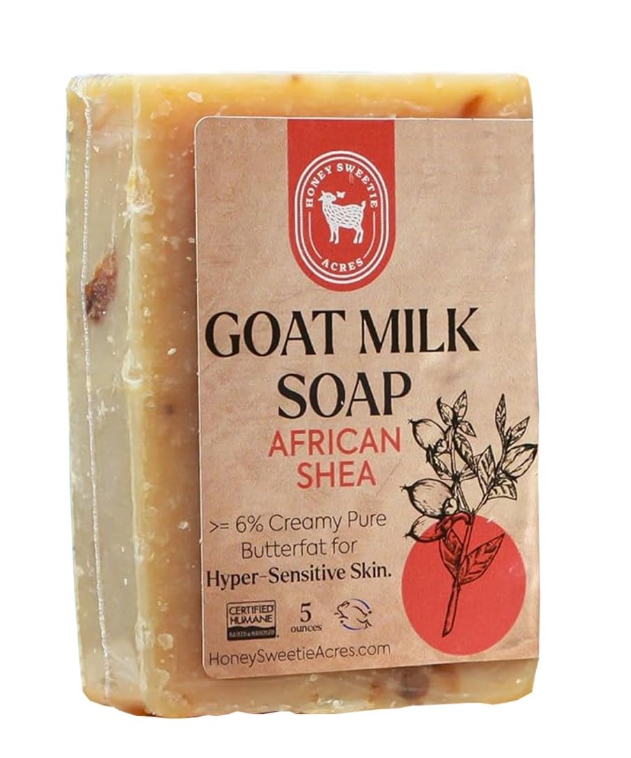 Honey Sweetie Acres African Shea Goat Milk Soap, 5 oz Bar
