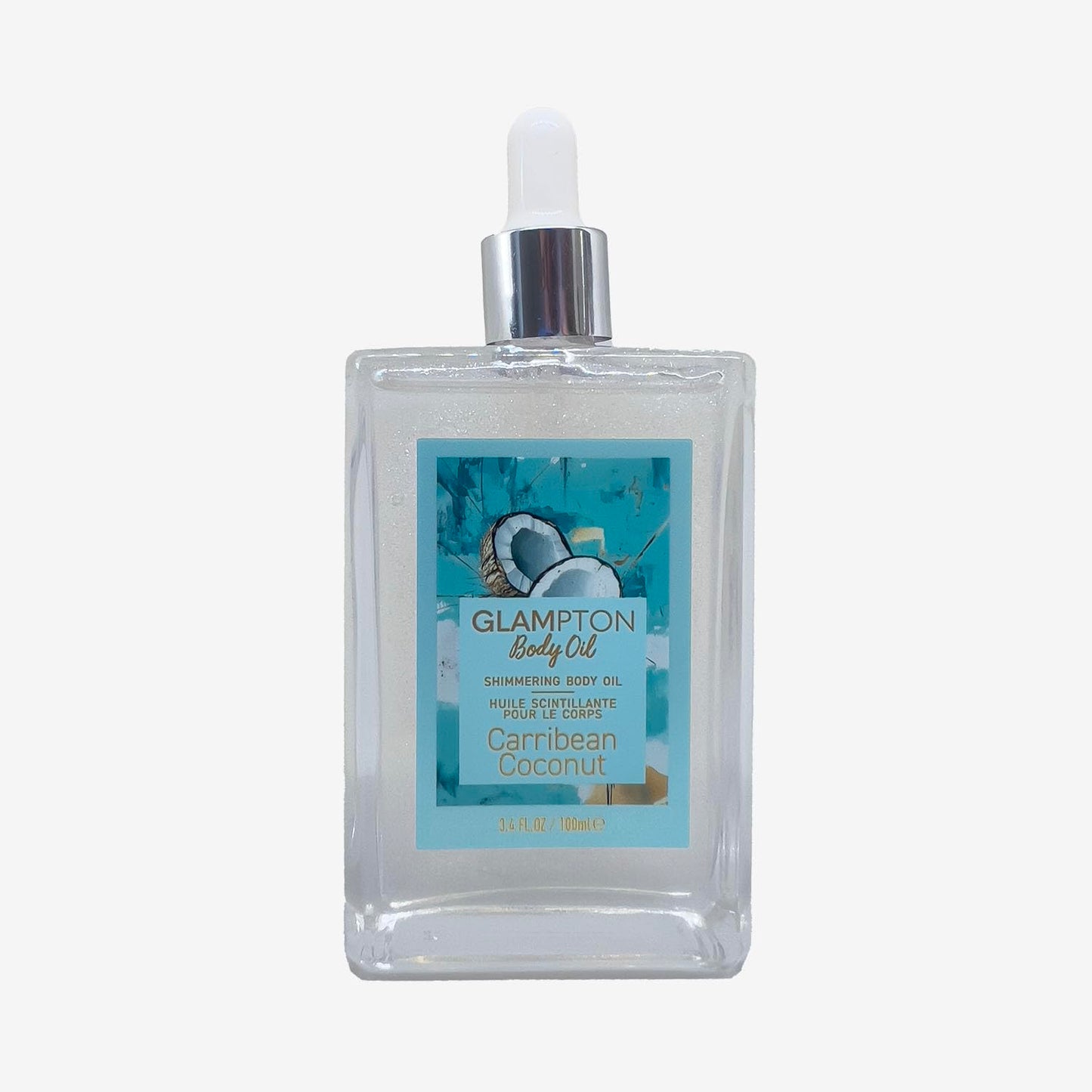 Glampton Caribbean Coconut Body Oil 3.4 oz