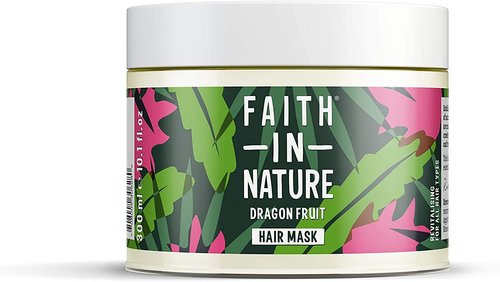 Faith in Nature Natural Dragon Fruit Hair Mask, Revitalising, Vegan & Cruelty Free, Parabens and SLS Free, For All Hair Type, 300ml