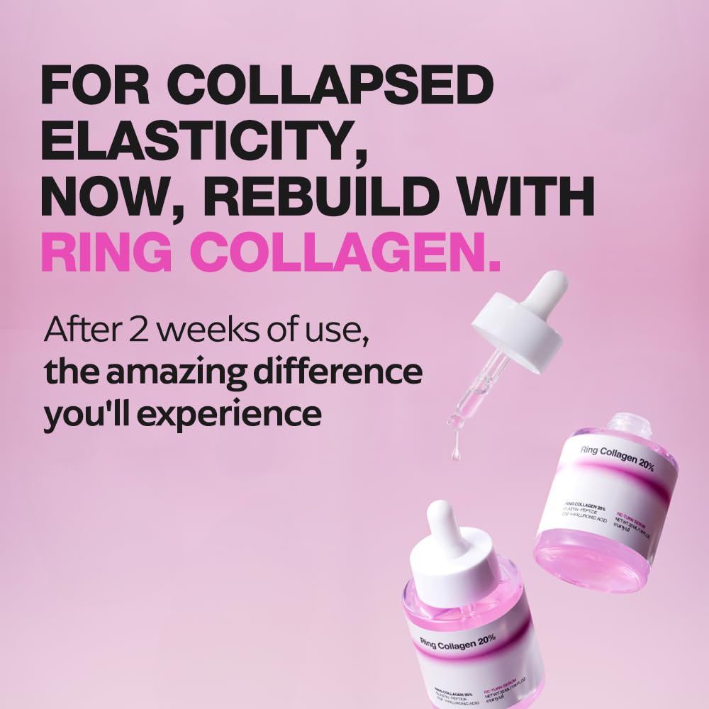 EUNYUL Ring Collagen 20% Face Serum (1.18 fl.oz / 35ml) – Korean Collagen Serum with 200,000ppm Collagen, Peptides & Niacinamide, Hydrating & Firming Skin Care