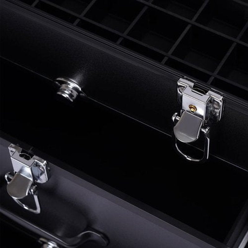 Rolling Makeup Case,Large Cosmetic Trolley with Locks, Professional Rolling Makeup Trolley with with dividers,Large Storage Cosmetic Trolley for Make-Up Artists Hairdressers Nail Technicians (Black)