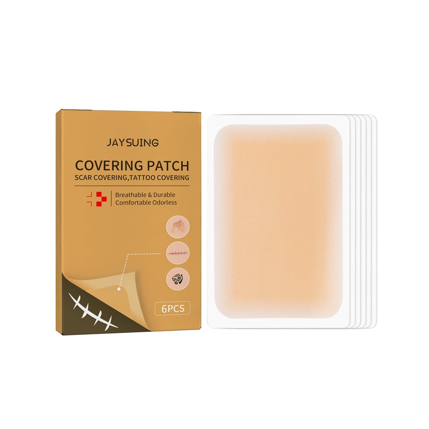 Tattoo Cover up patch, Concealer-Sticker Invisible, Matte, sweat and water-proof, cover up Tattoo, Scar, Blemish