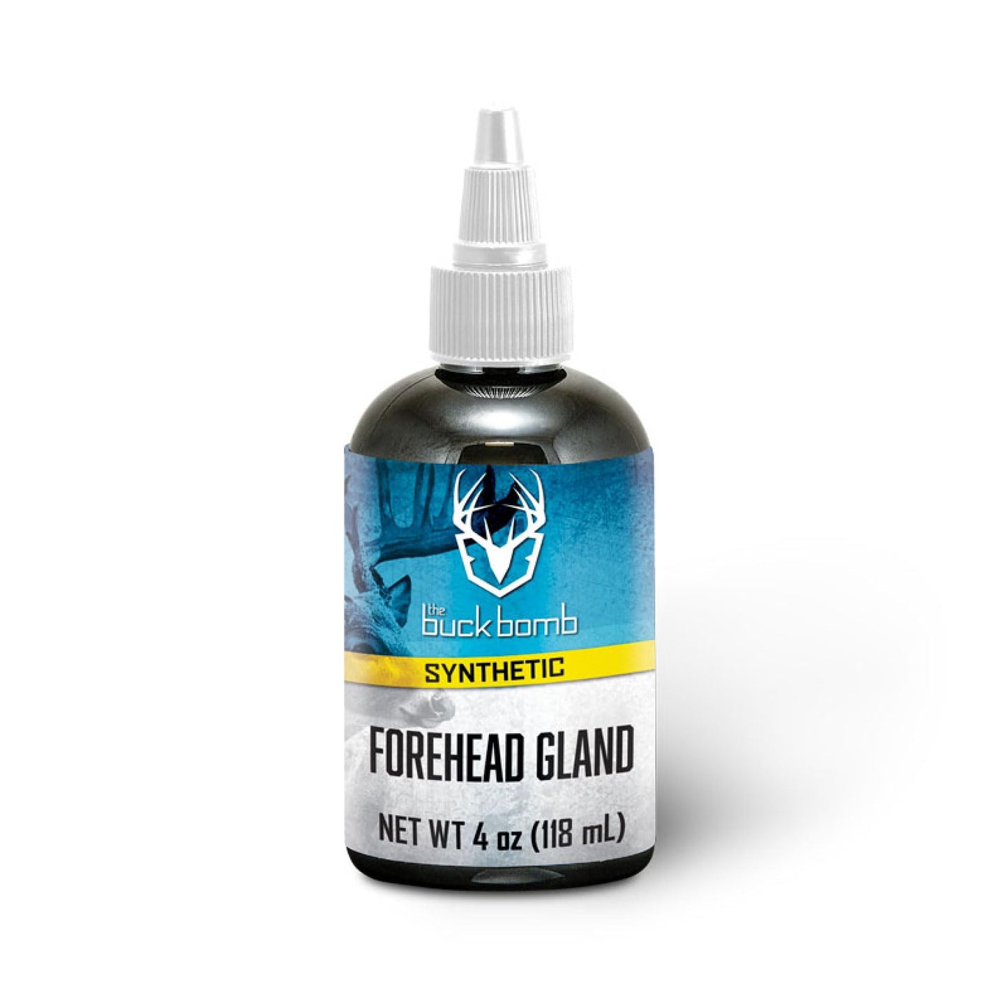 Hunters Specialties Buck Bomb Synthetic Forehead Gland Liquid Scent w/Wicks | Deer Buck Lure Hunting Primetime Post/Pre-Rut Scent Attractant for Hunting, 4 Oz (118 ml.)
