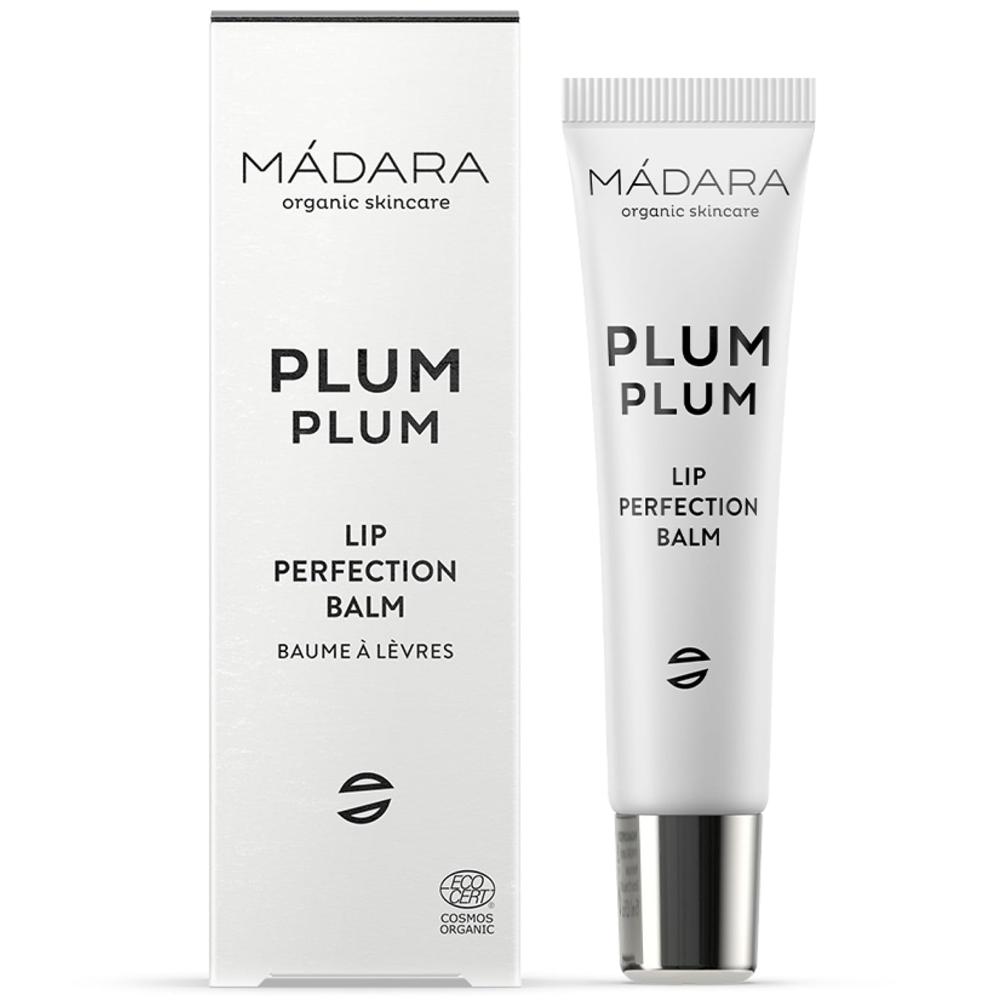 MADARA PLUM PLUM Lip Perfection Balm – 15ml Natural Moisturizing Lip Balm with Shea Butter, Jojoba & Plum Oil – Lip Balm for Dry, Chapped Lips – Hydrating & Nourishing