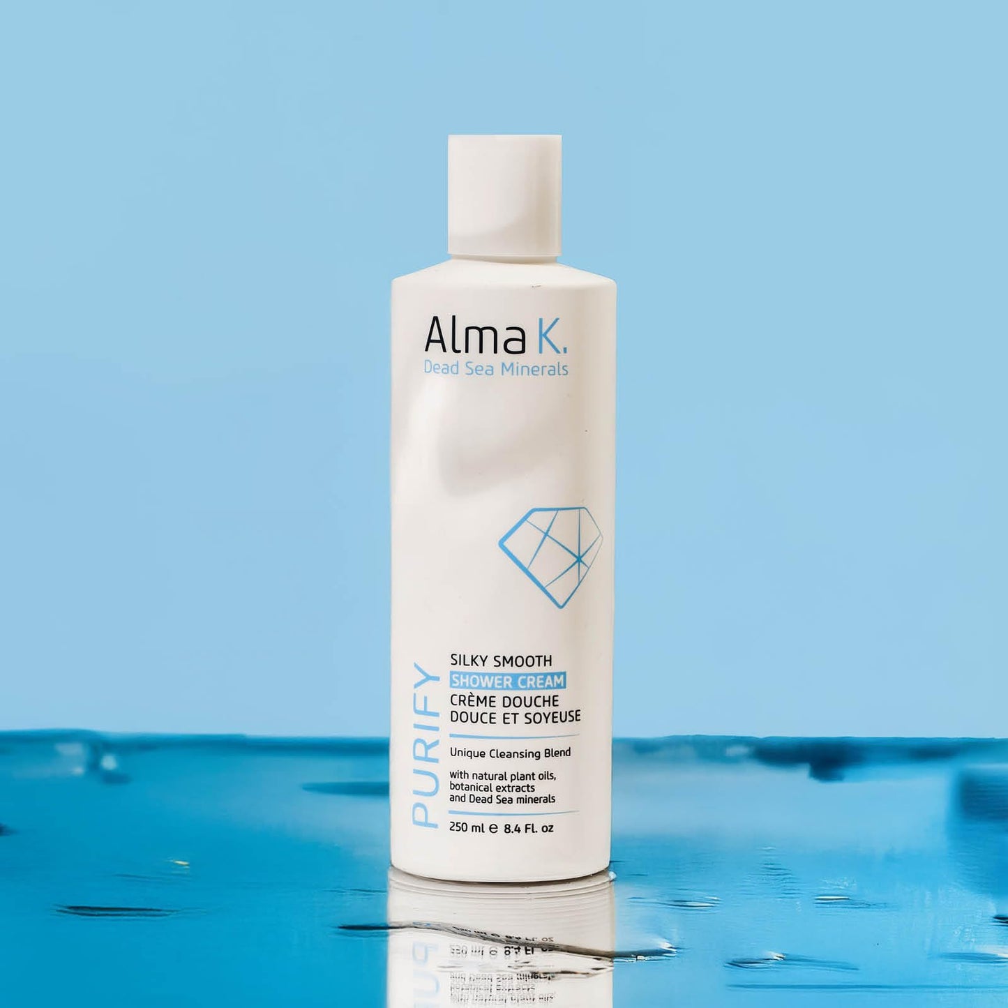 ALMA K Silky Smooth Shower Cream - Moisturizer with Dead Sea Minerals - White Tea and Neroli Scent - Body Cream - Body Skin Care Products - 8.4 oz