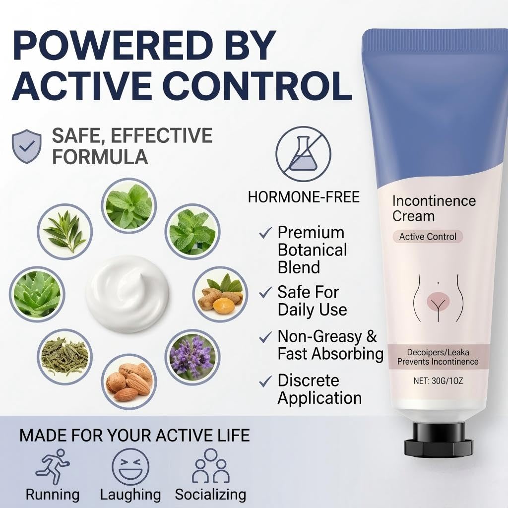 2PCS Incontinence Cream for Women,Women's Body Cream For Incontinence Control,Moisturizing Cream, Lightweight And Non-Greasy Formula
