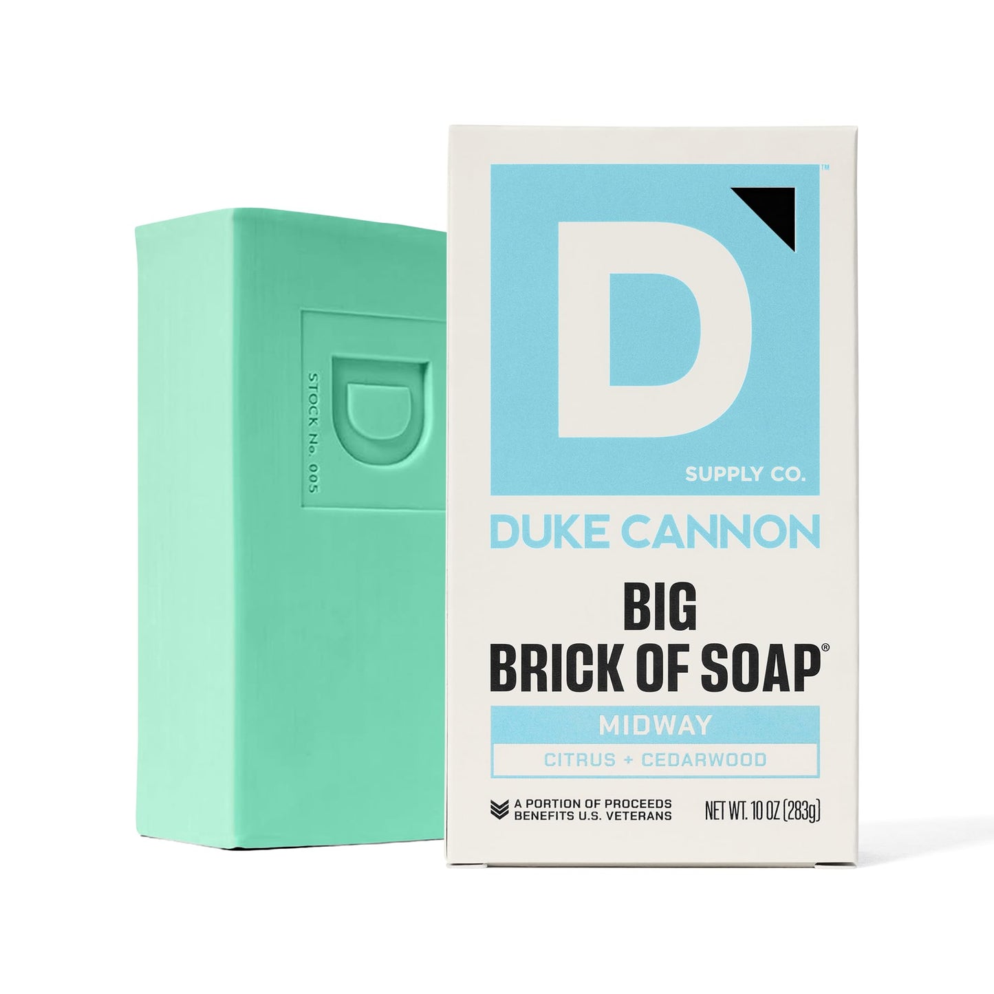 Duke Cannon Supply Co. Extra Large Bar Soap Bundle - Men's Natural Bar Soap with Masculine Scents - All Skin Types - Big Brick of Soap - 3 Pack - Midway,10 oz (3 Pack)