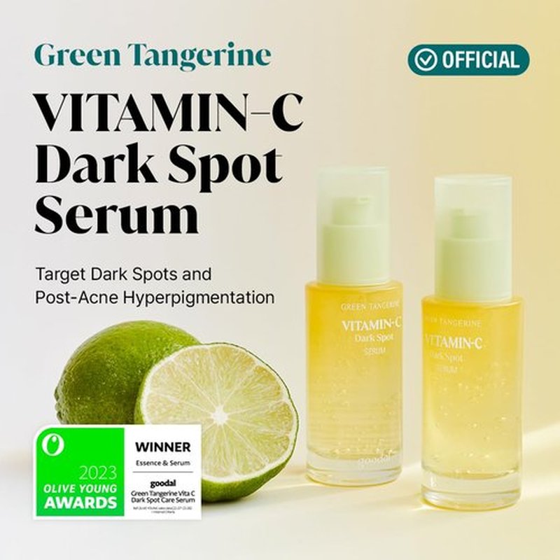 GOODAL Green Tangerine Vitamin C Travel Size, Gift Set, Trial Kits, Serum & Toner & Cream Skincare Sets