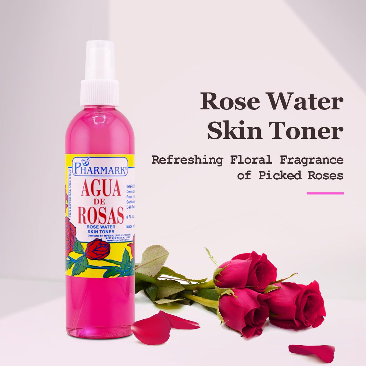 Agua De Rosas 4 Oz. Rose Water 2-PACK