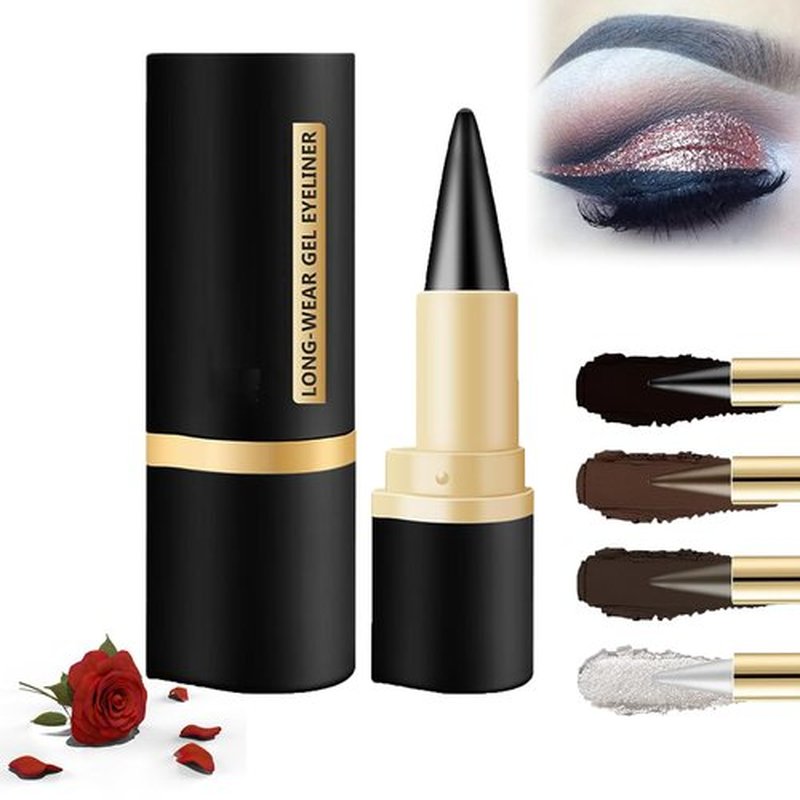 dfgsxifc Bousalutend Eye Liner, Bousalurrens Eyeliner Cream, Athartle Natural Waterproof Eyeliner Cream, Matte Quick-Dry Eyeliner, Eyeliner for Mature Women Gel, Halloween Make Up for Adults (04)