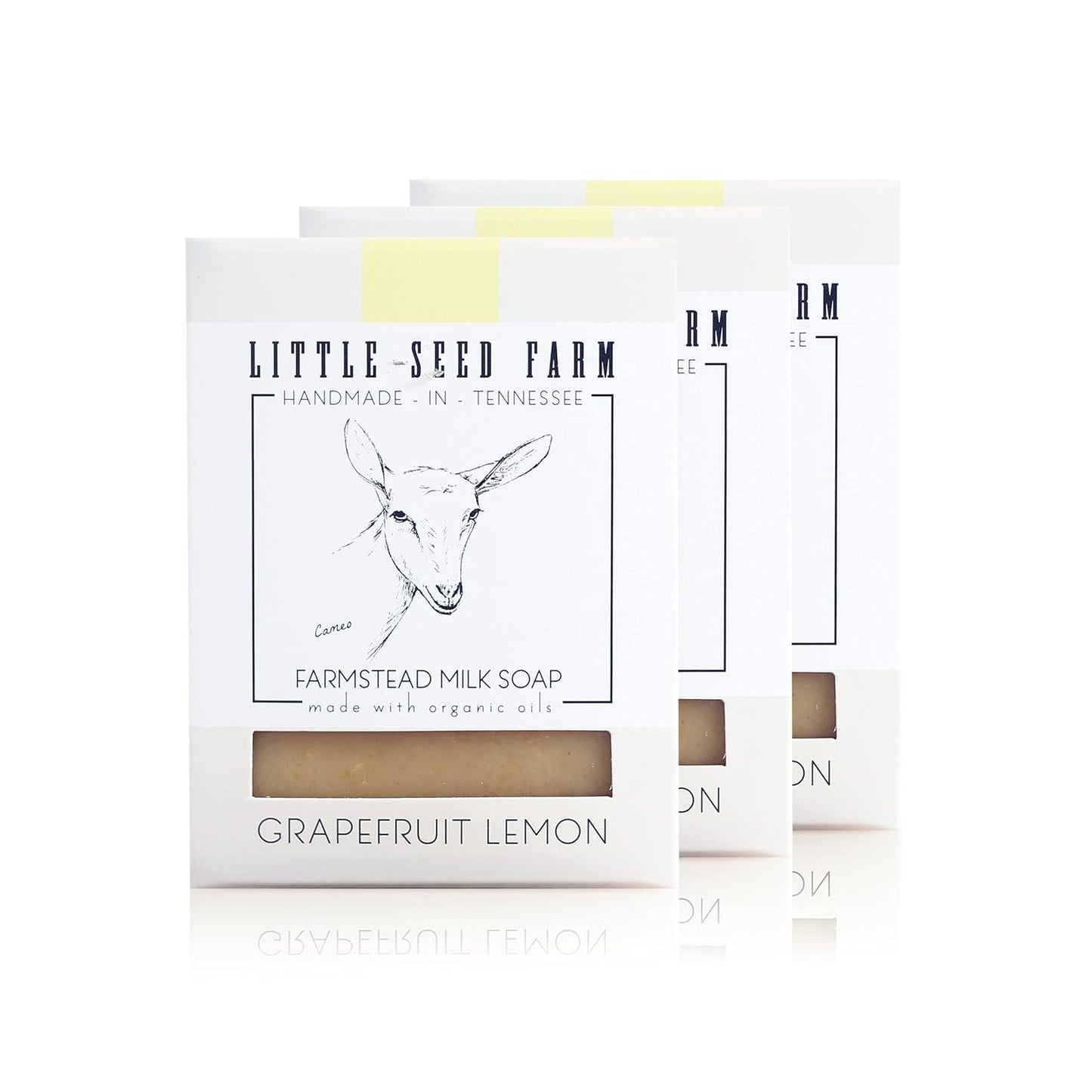 Little Seed Farm Organic Goat’s Milk Soap – 3 Pack of Rosemary Mint Exfoliating Body Bars – Natural, Handmade, Cruelty Free – Energizing and Toning Scrub – Suitable for Sensitive Skin, Net Wt. 4.75oz