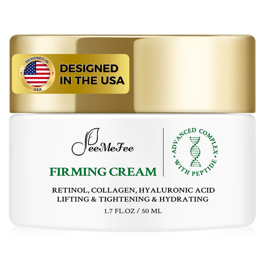 Neck Firming Cream, Anti Aging Wrinkle Cream with AH-8, Retinol, Collagen, & Hyaluronic Acid, Neck Creams for Tightening and Firming for Women & Men, Deep Hydration, Day & Night, 1.7 Fl Oz