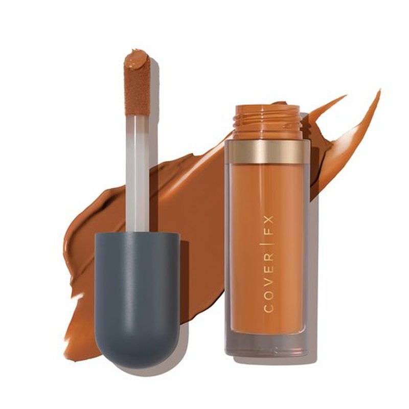 COVER FX Skin Discovered Longwear Full Coverage Concealer | Buildable Crease-Resistant High Coverage Formula Conceals, Corrects, and Brightens | R2- Rich skintones with neutral undertone