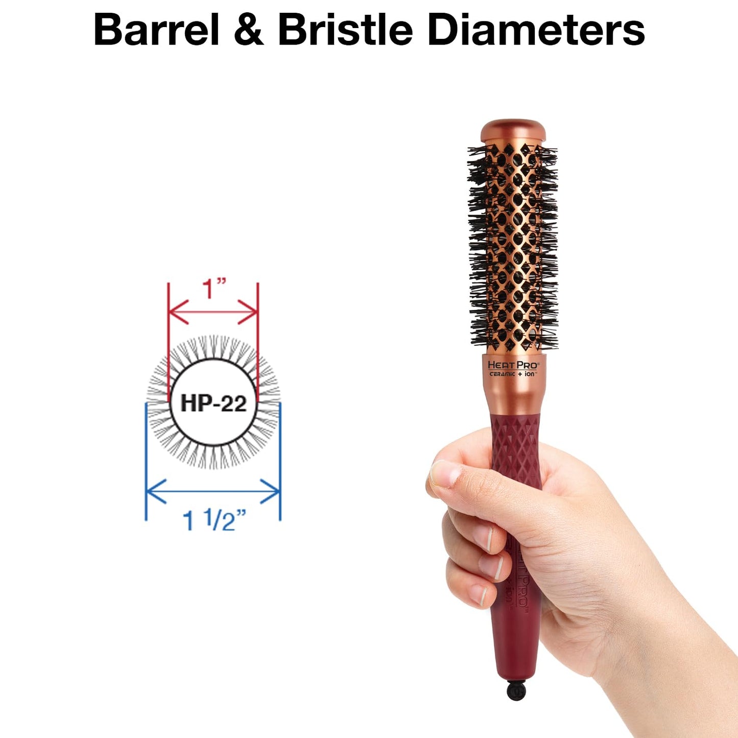 Olivia Garden HeatPro Round Thermal Hair Brush (not electrical)