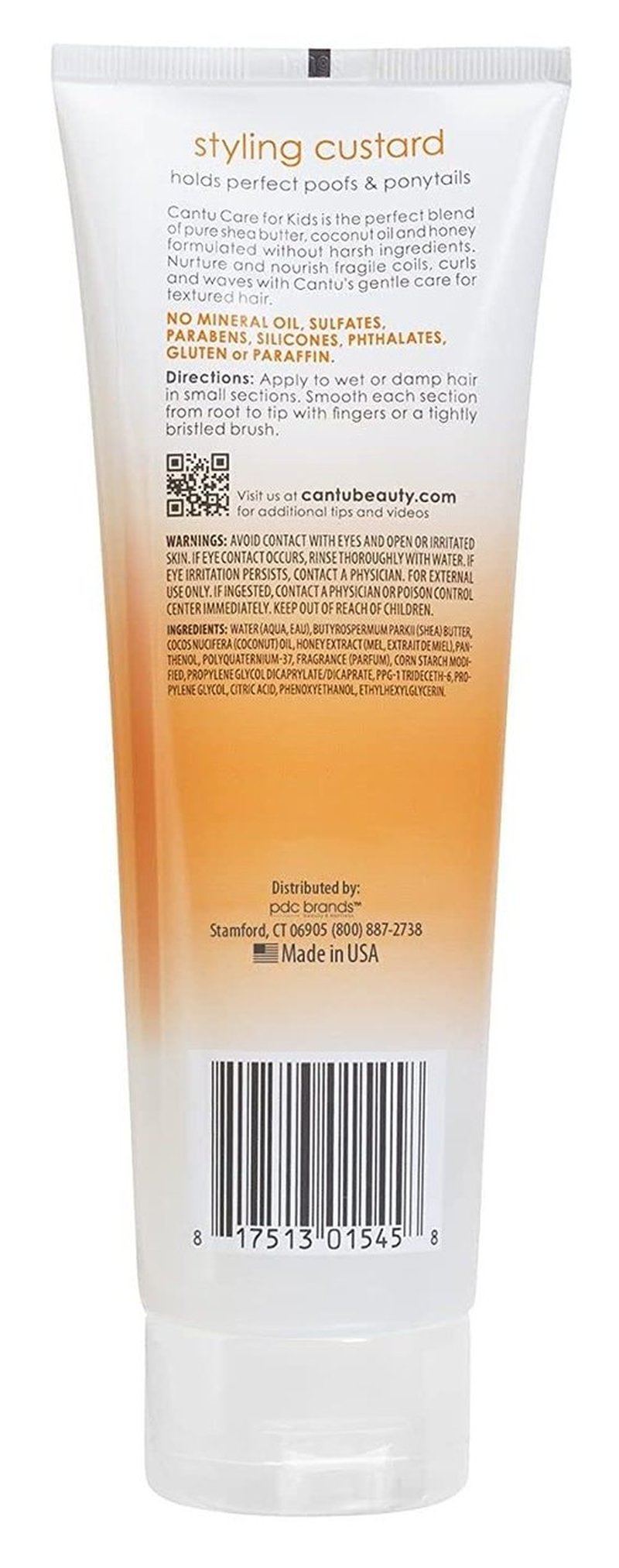 Cantu Care For Kids Styling Custard 8 Ounce Tube (235ml) (3 Pack)