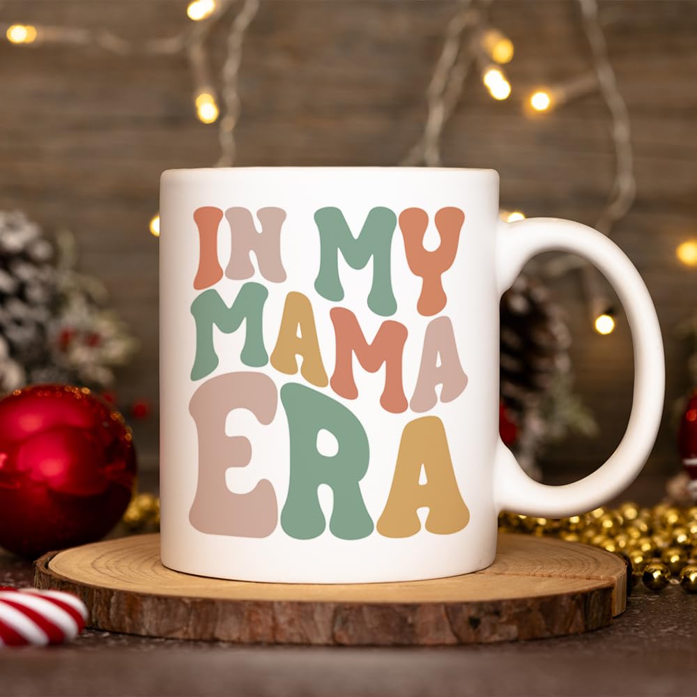 Fatbaby Mom Gifts Coffee Mug, Mothers Day Gifts For New Mom Pregnant Expecting Mama To Be, In My Mama Era Tea Cup 11oz