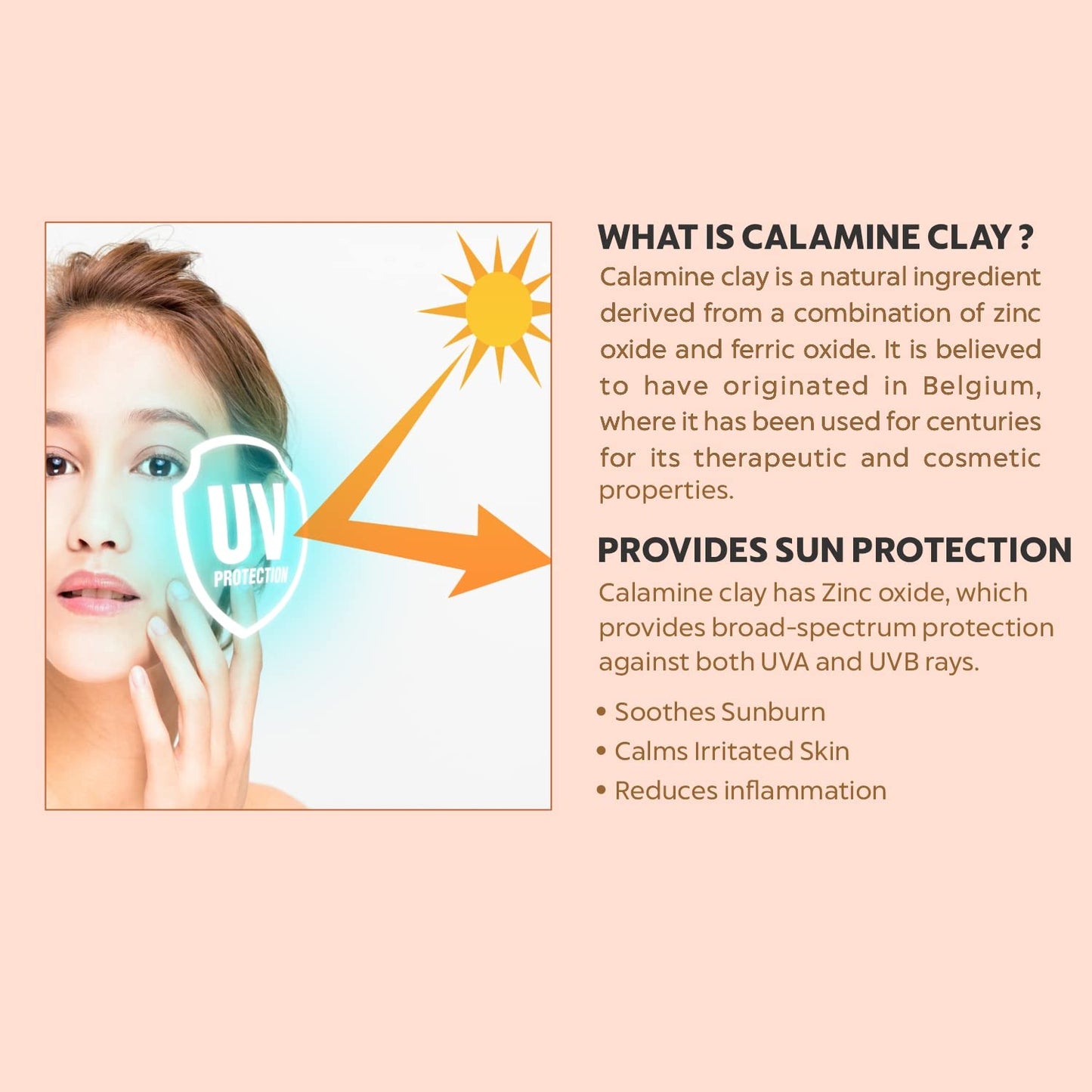 INDUS VALLEY Organic Calamine Clay Powder 100% Natural | Indian Healing Clay for Face & Body | Deep Pore Cleansing Facial & Body Mask | Exfoliating & Skin Care | 0.5 lb