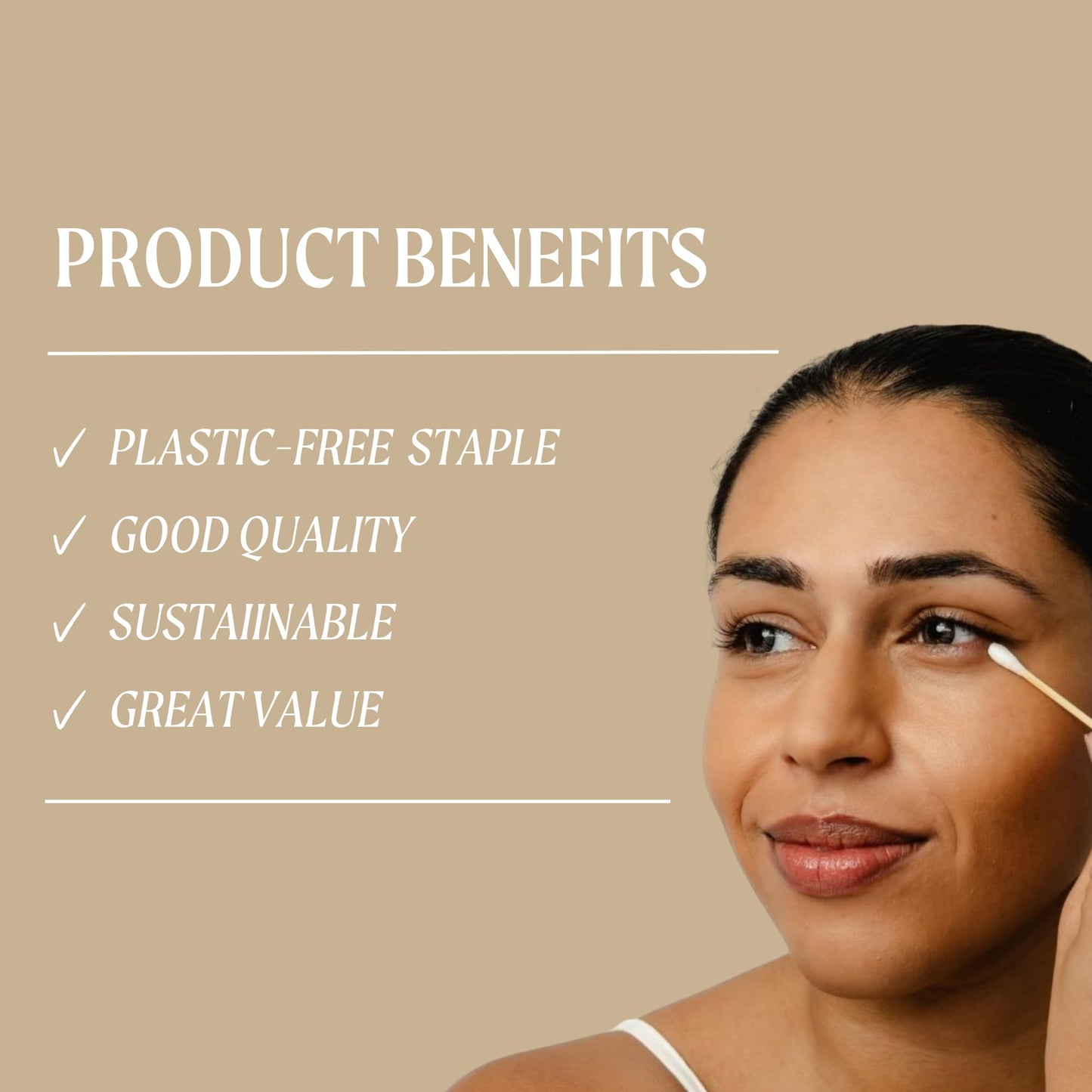 UpCircle Bamboo Cotton Buds - 200 Pieces - Sustainable, Plastic-Free, Fully Recyclable Ear Buds - A Staple For Any Bathroom