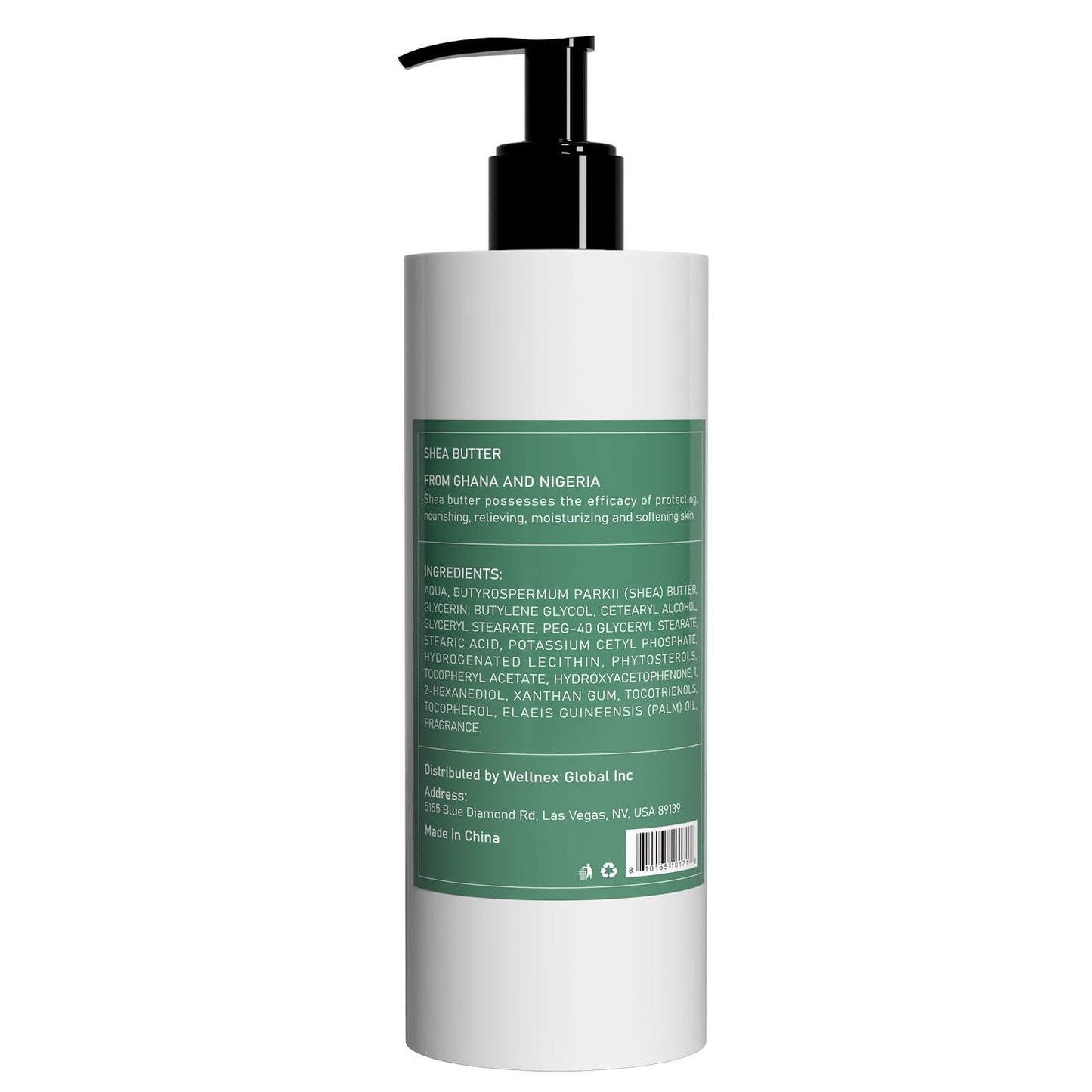 ÉCLAT NATUREL Shea Butter Body Lotion for Dry Skin, 25% Shea Butter Lotion with Vitamin E Moisturizer, Hydrating Nourishing Moisturizing Pump Body and Hand Cream, 10.15 Fl Oz (Package of 3)