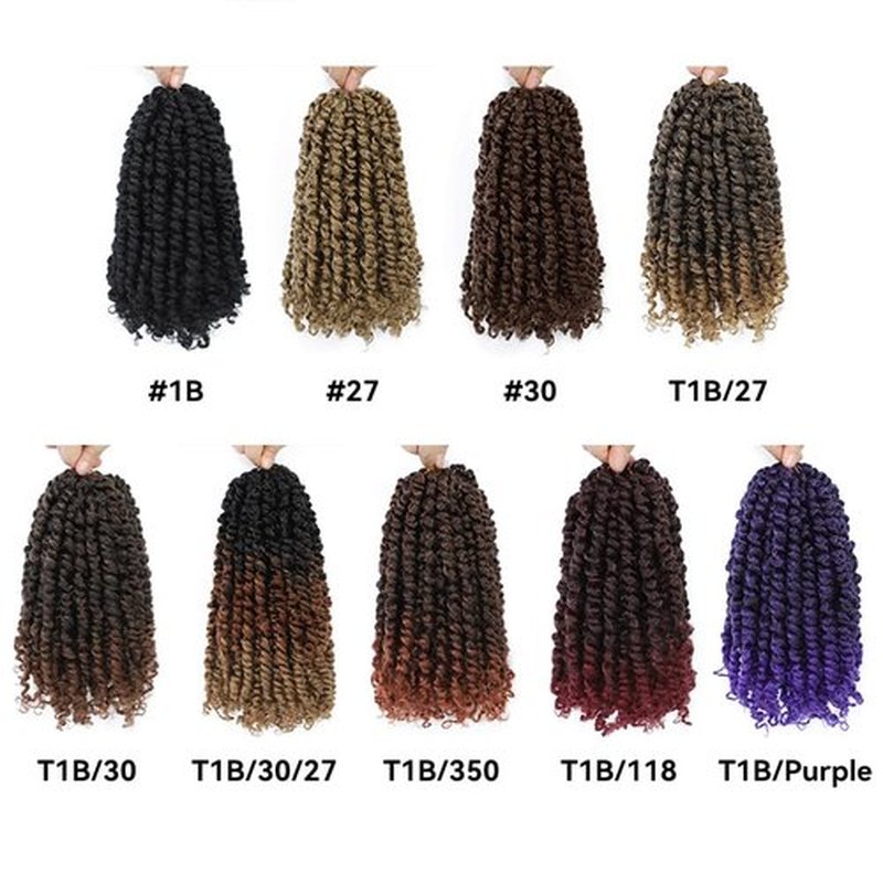 Felek Passion Twist Crochet Hair 24inch 8 Packs Pre Looped Twist Crochet Hair For Black Women Natural Soft Ombre Brown Pre Twisted Passion Twist Crochet Hair (T27, 24inch)