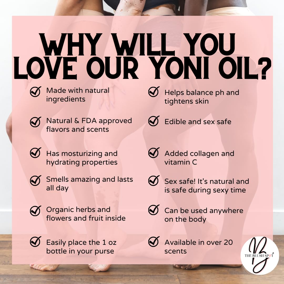 The Blush Spot -Cupcake Yoni Oil for Women – Feminine Intimate Oil for pH Balance, Ingrown Hairs & Moisturizing – Sweet Scented Natural Vaginal Oil for Daily Feminine Care Scented NOT Flavored