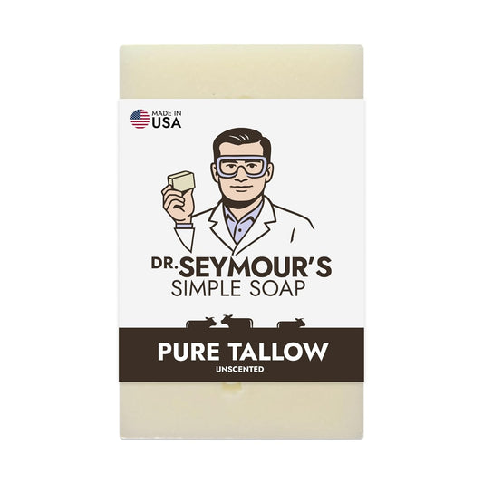Pure Tallow Soap Bar - Unscented, Fragrance-Free | Handmade with Just Two Ingredients in the USA