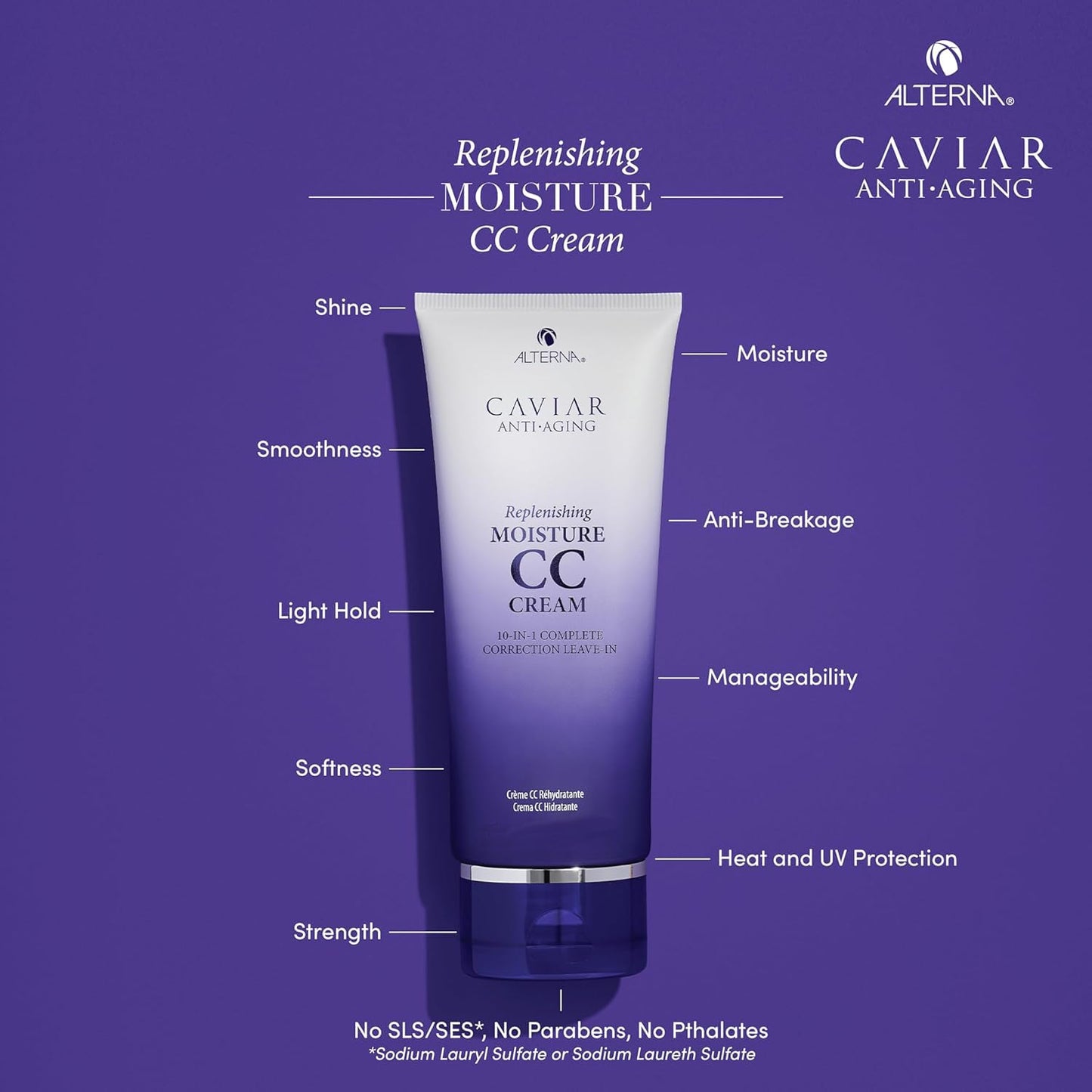 Alterna CAVIAR Anti-Aging Replenishing Moisture CC Cream, 5.1 oz (2 pack)