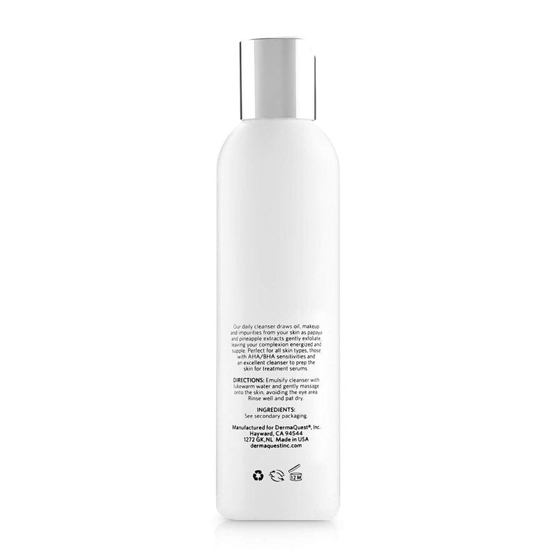 DermaQuest Gentle Exfoliating Daily Facial Cleanser - AHA & BHA Formula for Sensitive Skin | 6 oz.