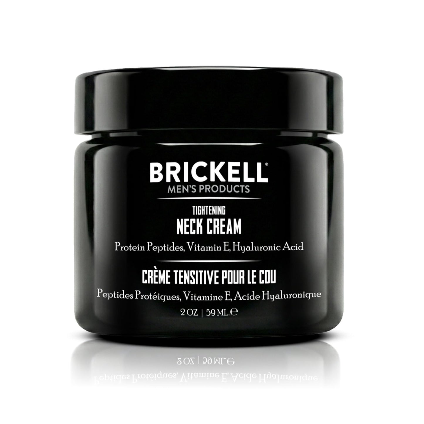 Brickell Men's Tightening Neck Cream For Men, Neck Cream For Tightening and Firming, Anti Wrinkle Cream, With Peptides, Niacinamide, and Hyaluronic Acid, 2 Ounce, Unscented