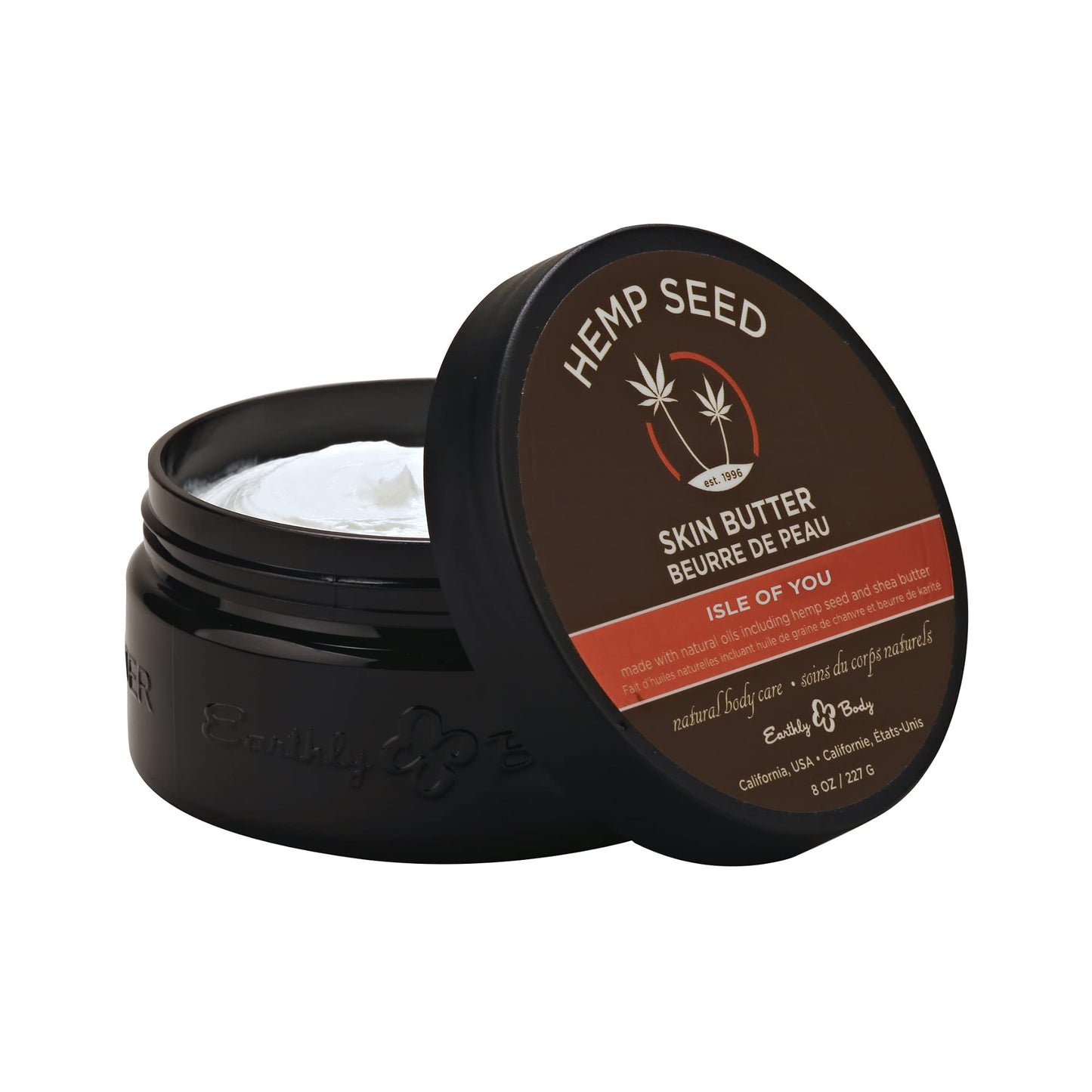 Hemp Seed Skin Butter, Isle of You - 8 oz. - Total Body Moisturizer - Hemp Seed Oil, Jojoba Oil, Shea Butter - Vegan & Cruelty Free