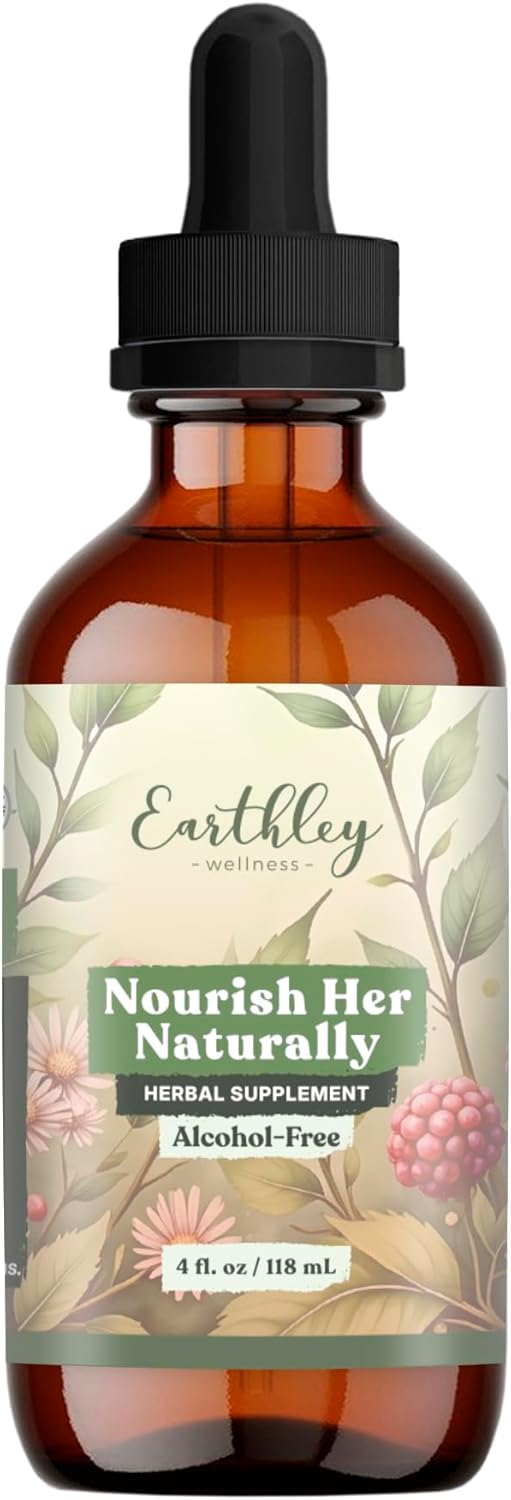 Nourish Her Naturally Liquid Multivitamin - Botanical Blend with Raspberry Leaf & Dandelion | 4oz