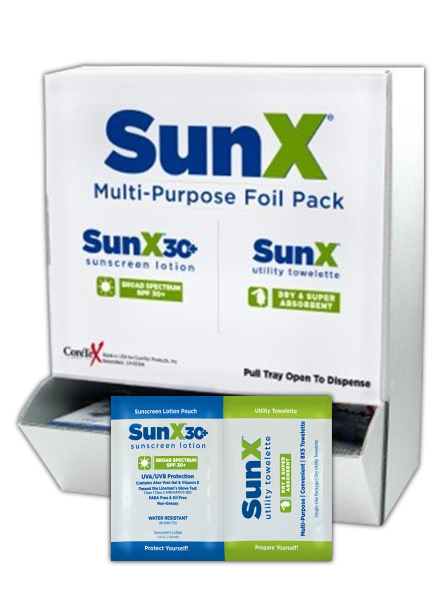 CoreTeX SPF 30 Sunscreen Towelettes